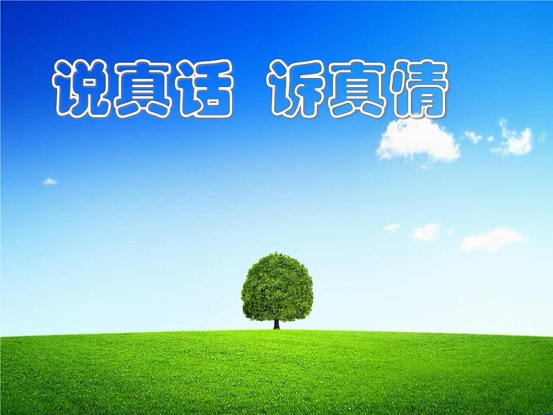 说真话 抒真情1课件PPT01