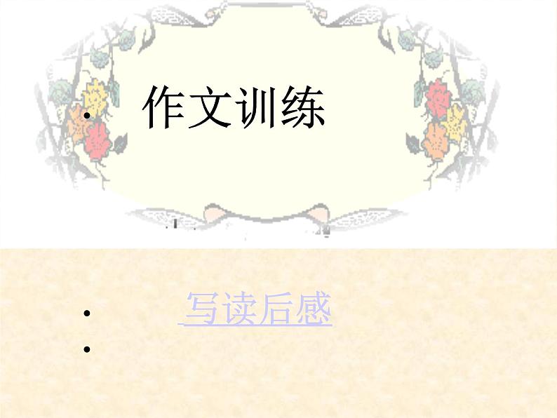 作文训练 写读后感课件PPT01