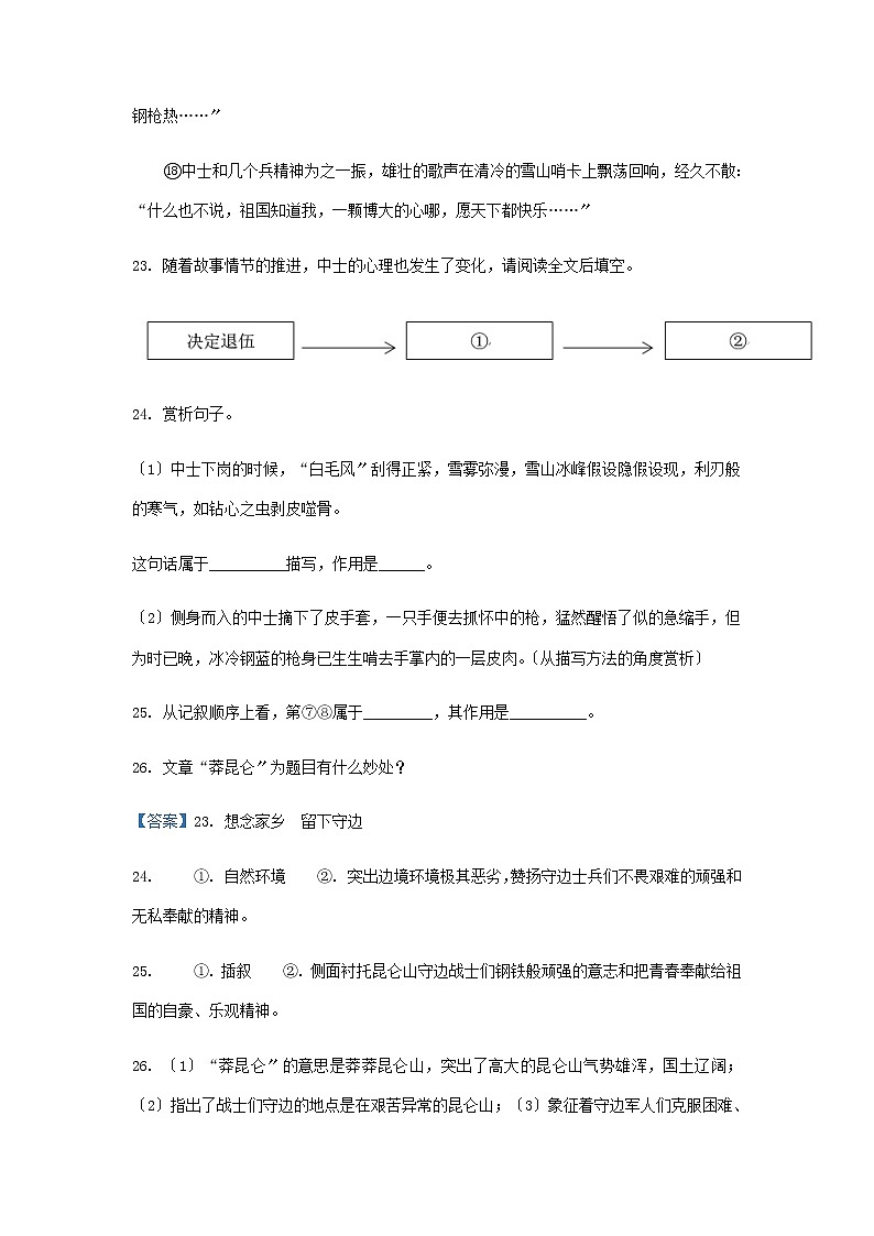 2021年山东省中考语文试题分类精编精练：文学类文本阅读专题第3页