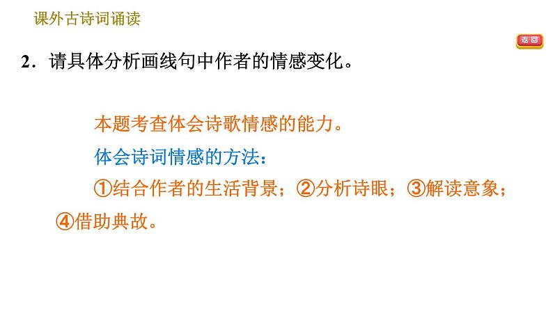 部编版八年级上册语文习题课件 第6单元 课外古诗词诵读第7页