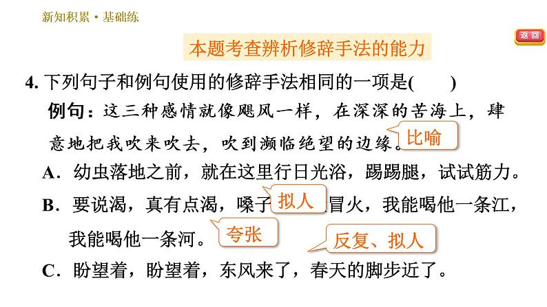 部编版八年级上册语文习题课件 第4单元 16 散文二篇.07