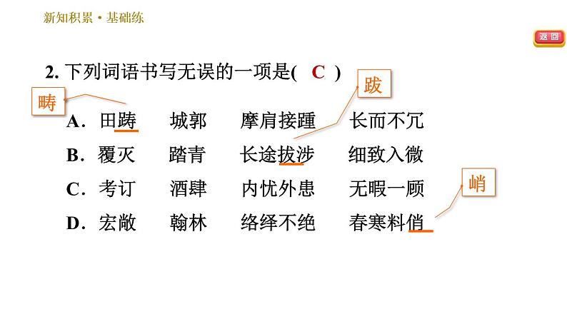 部编版八年级上册语文习题课件 第5单元 21 梦回繁华.第5页
