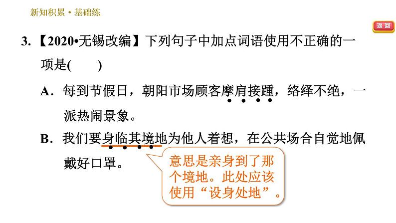 部编版八年级上册语文习题课件 第5单元 21 梦回繁华.第6页