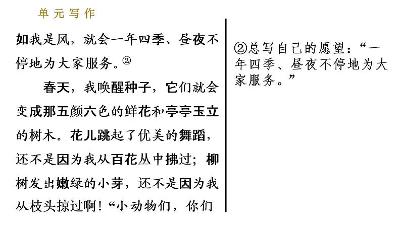 部编版七年级上册语文习题课件 第6单元 单元写作：发挥联想和想象06