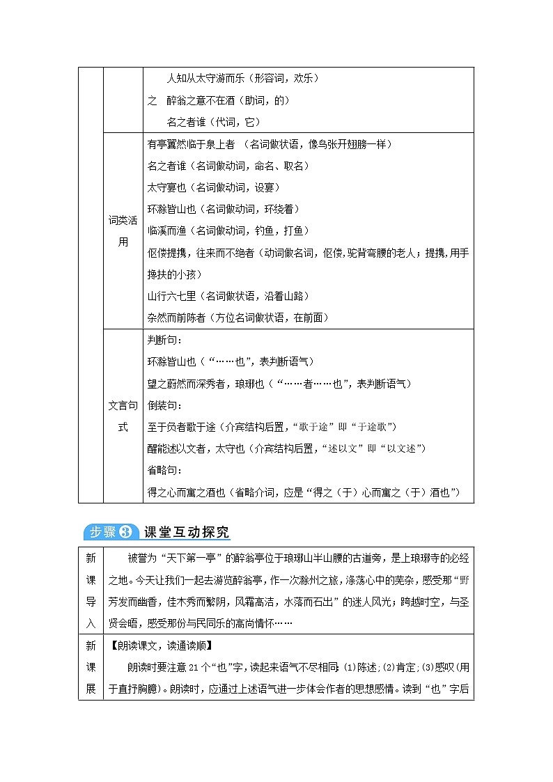 九年级语文上册第三单元11醉翁亭记教案6203