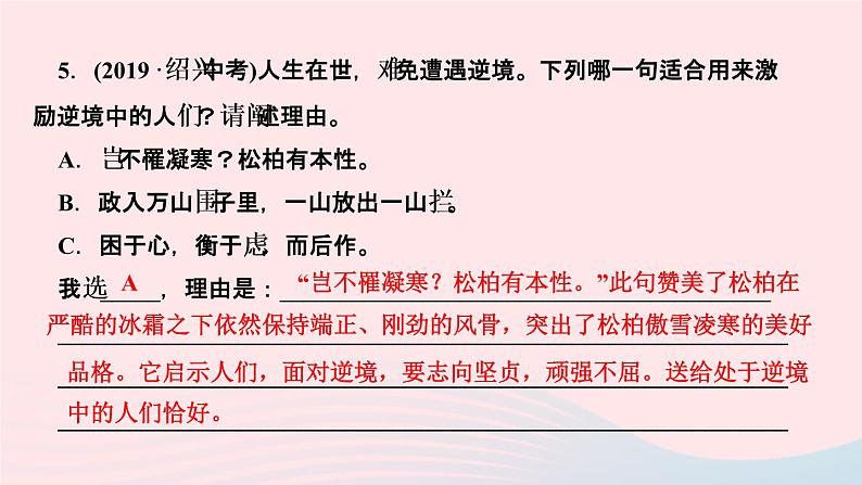 八年级语文上册第四单元16散文二篇作业课件第8页