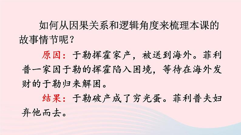 九年级语文上册 第四单元 15 我的叔叔于勒课件第8页