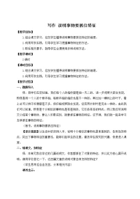 初中语文人教部编版八年级上册写作 说明事物要抓住特征教学设计