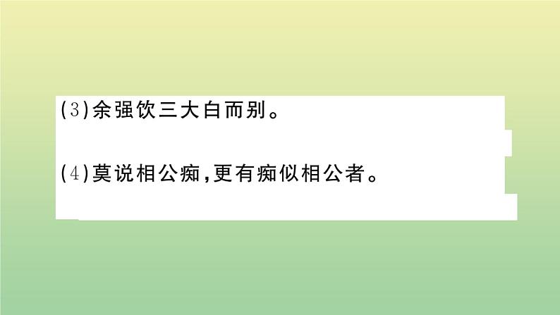 人教部编版 九年级语文上册第三单元12湖心亭看雪作业课件第7页