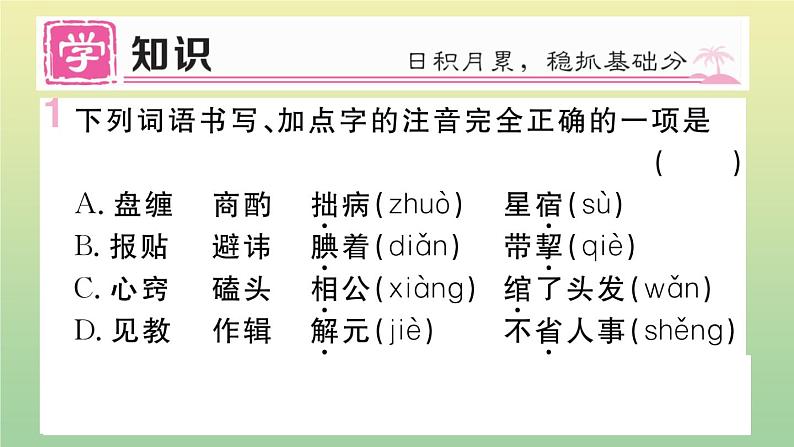 人教部编版 九年级语文上册第六单元22范进中举作业课件第2页