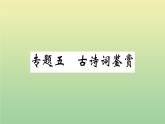 人教部编版 九年级语文上册期末复习专题五古诗词鉴赏作业课件