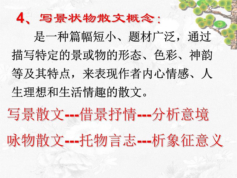 中考散文阅读 考点、题型及答题方法PPT课件第5页