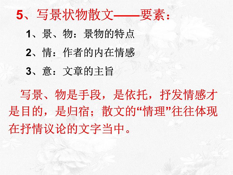 中考散文阅读 考点、题型及答题方法PPT课件第6页