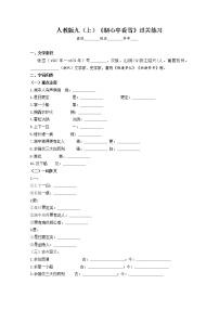 人教部编版九年级上册12* 湖心亭看雪课时练习
