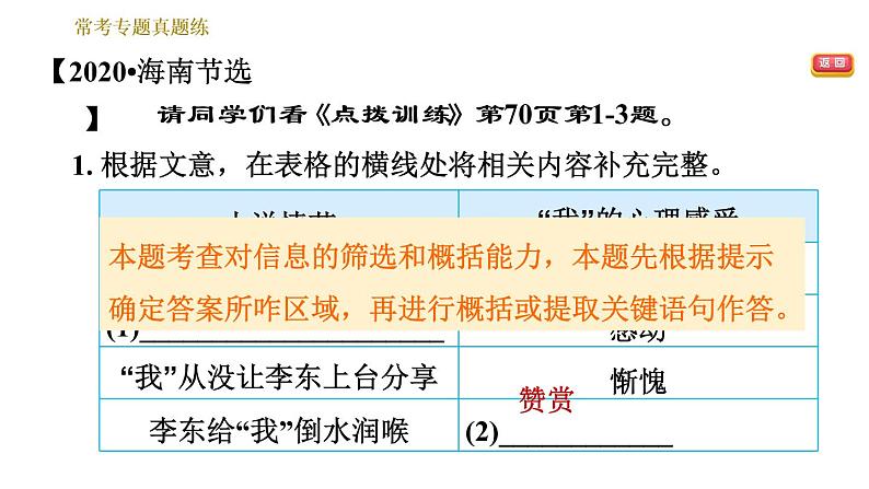 部编版七年级上册语文习题课件 第4单元 常考专项真题练（聚焦关键词句，理解词句含义）第3页
