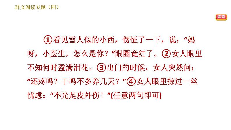 部编版七年级上册语文习题课件 第4单元 群文阅读专题（四）第7页