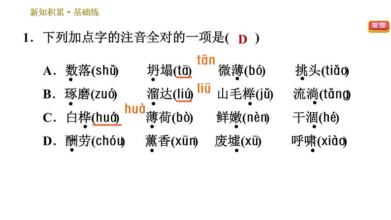部编版七年级上册语文习题课件 第4单元 13 植树的牧羊人第5页
