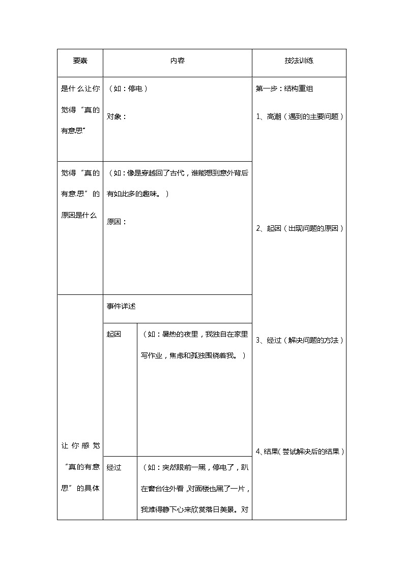 2021年暑假学习统编版语文（七升八）第十二讲：巧设悬念写故事 讲义（无答案）第2页