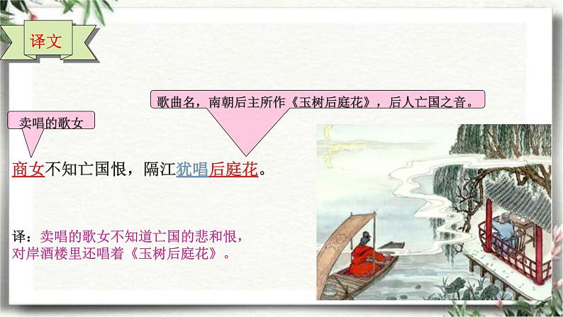 泊秦淮部编版七年级下册共16张课件PPT第7页