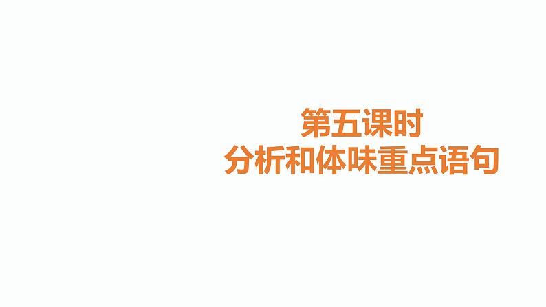 5.中考记叙文阅读考点之第五课时分析和体味重点语句PPT课件第1页