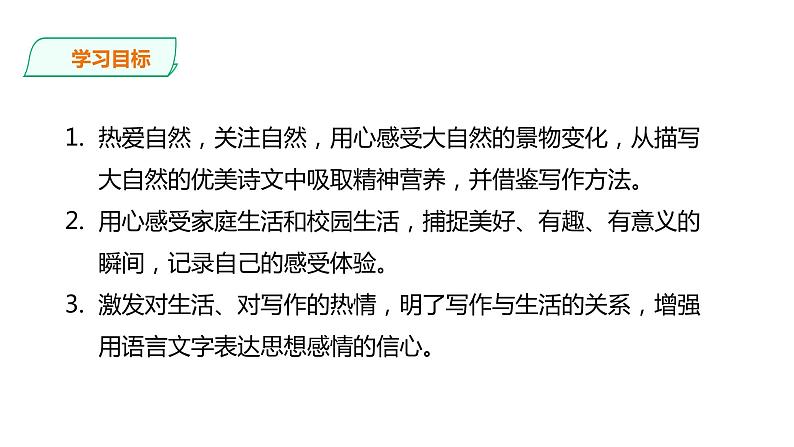 2021-2022学年部编版七年级上册语文一单元写作“热爱生活，热爱写作”课件PPT第3页