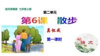 初中语文人教部编版七年级上册6 散步教课内容课件ppt