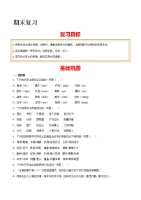 期末复习 基础巩固+类文阅读 2021-2022学年九年级语文上册同步单元知识清单（部编版）
