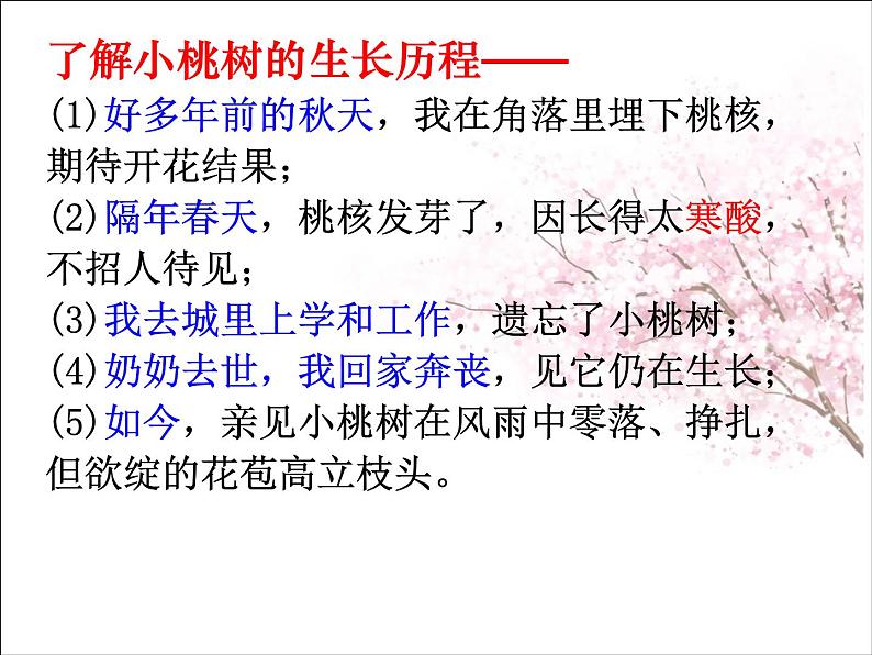 18 一棵小桃树课件第5页
