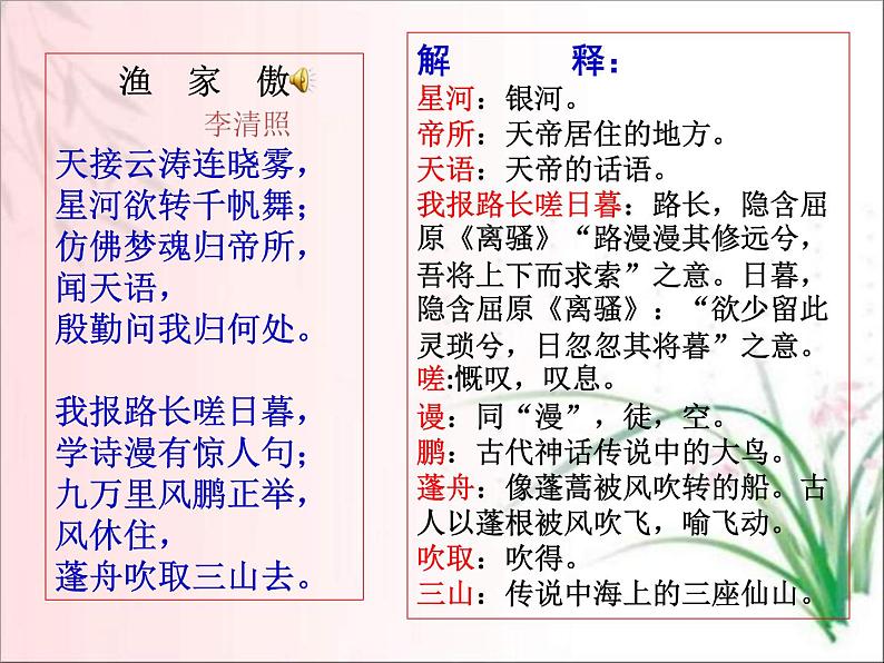 李清照《渔家傲》课件PPT05