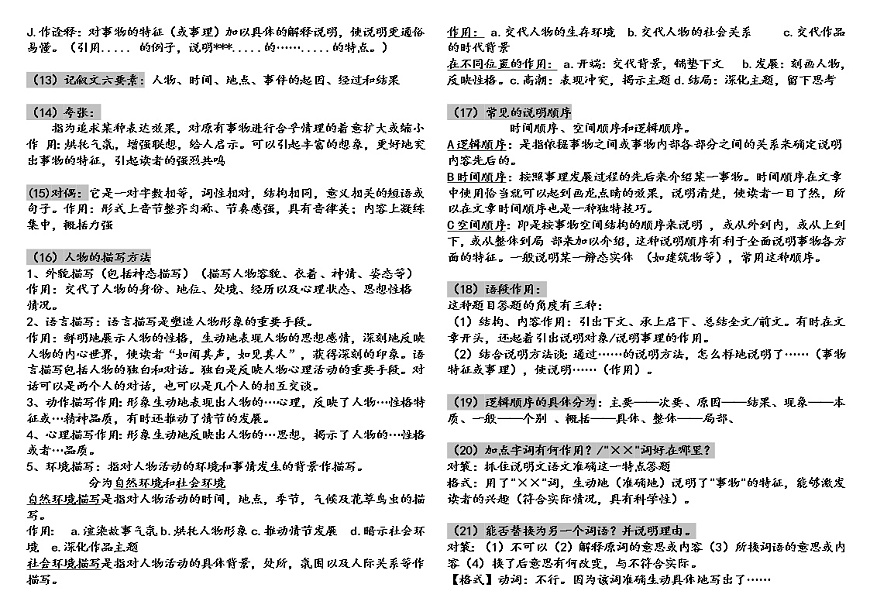 语文中考考点第3页