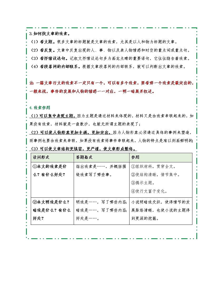专题01 理清叙事线索（知识梳理+典题精讲）- 2022年中考语文记叙文考点精讲精练第2页