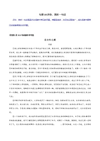 专题18 评价、赏析一句话-初中现代文阅读考点+答题技巧模板之记叙文