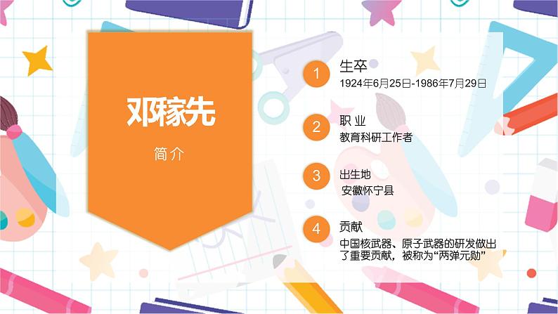 第1课《邓稼先》课件（共22张PPT）2020—2021学年部编版语文七年级下册第3页