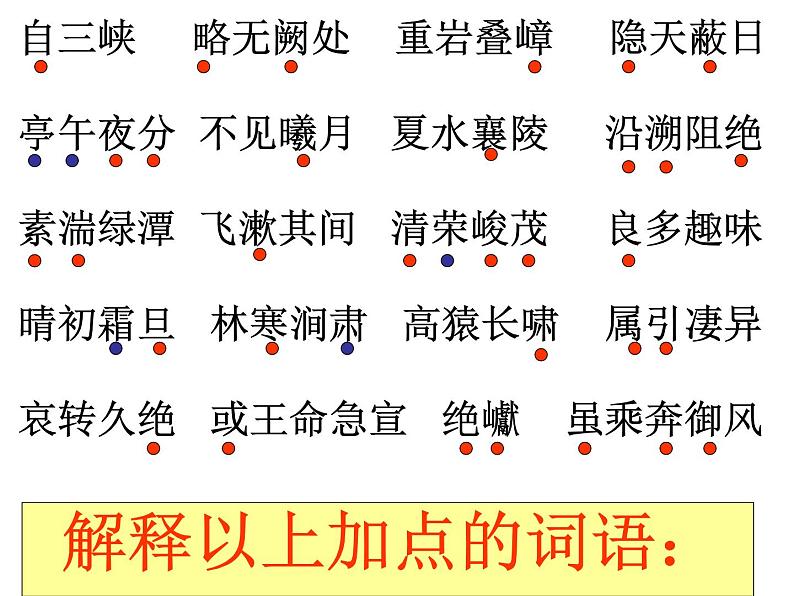 人教部编八年级上册课件《三峡》复习第3页
