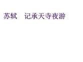 人教部编八年级上册课件记承天寺夜游(余映潮)