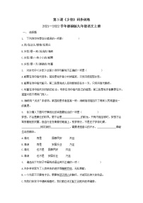 语文九年级上册3 乡愁（余光中）达标测试