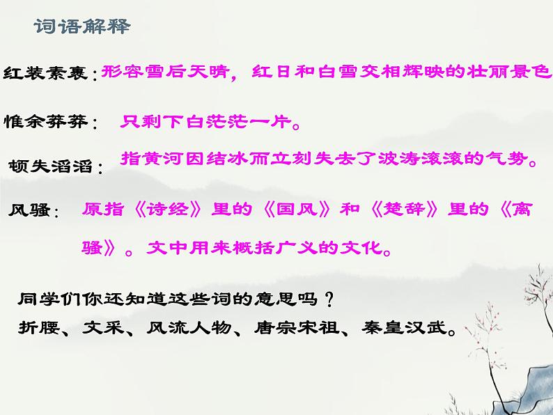 1 沁园春 雪 毛泽东 参赛获奖教学ppt课件第2页