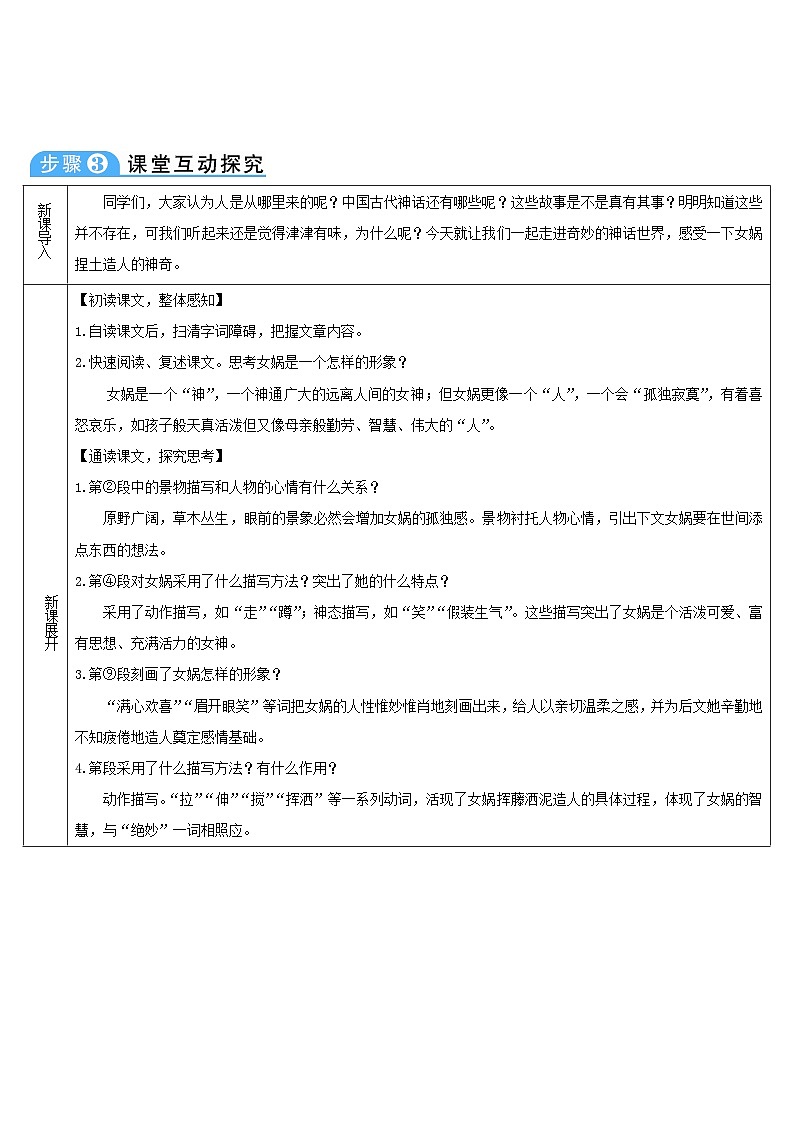 七年级语文上册第六单元21女娲造人导学案部编版03