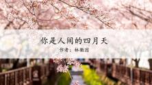 初中语文4 你是人间的四月天教案配套ppt课件_ppt01