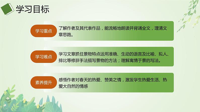 2021-2022学年部编版七年级上册1.1《春》PPT课件05