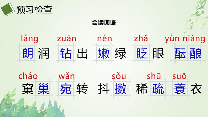 2021-2022学年部编版七年级上册1.1《春》PPT课件08