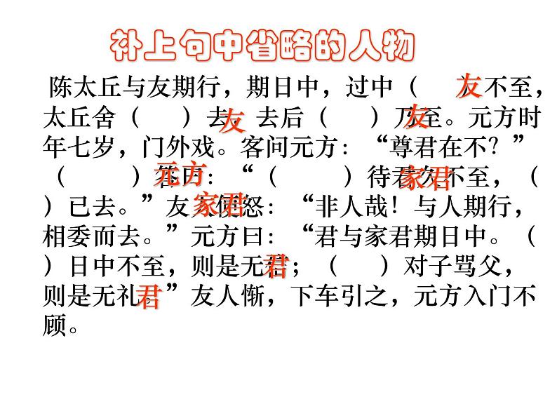 第8课《世说新语二则——陈太丘与友期行》课件（共41张PPT）  2021—2022学年部编版语文七年级上册第6页
