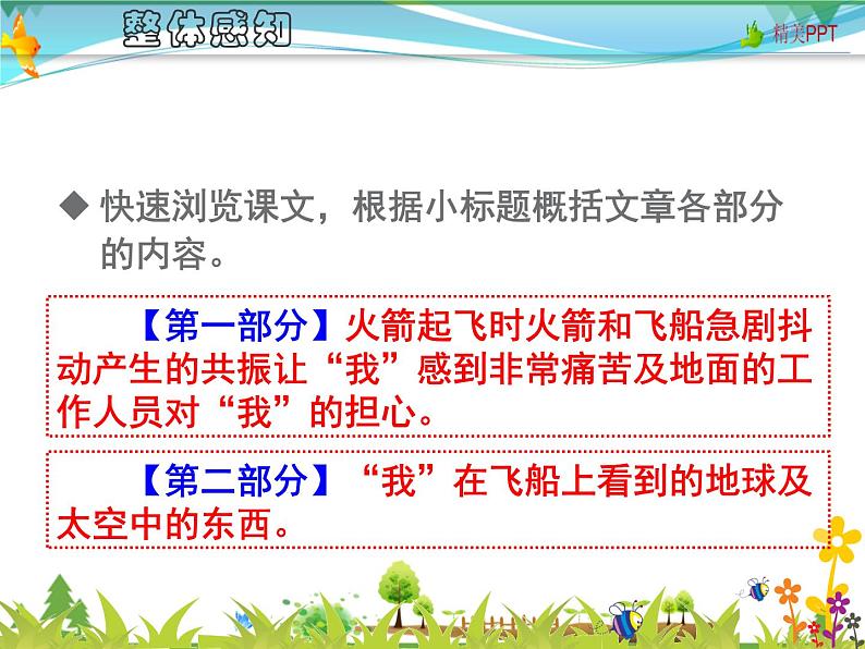 【人教部编版】七年级下册语文 23《太空一日》课件第8页