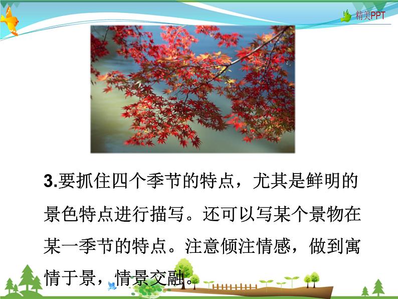 人教版 八年级语文上册  第三单元 写作 学习描写景物  教学课件第8页