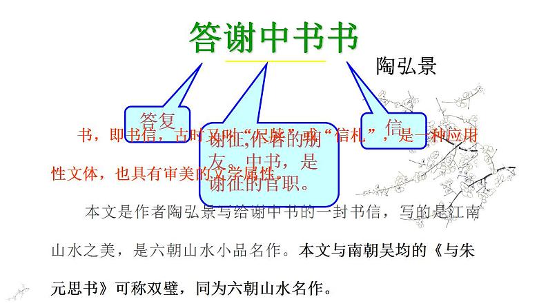 部编版八年级上册语文--11《答谢中书书》课件第2页