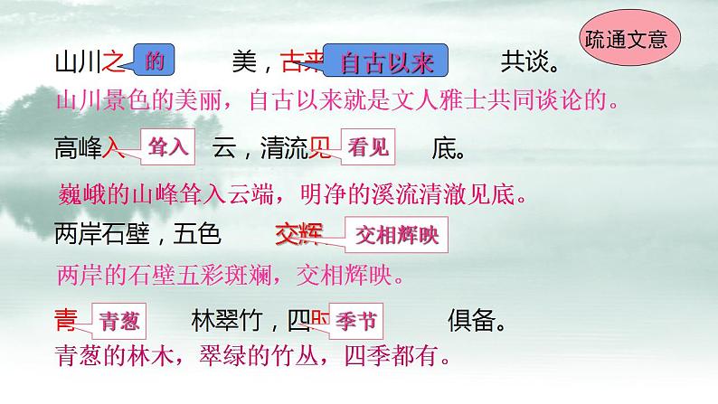 部编版八年级上册语文--11《答谢中书书》课件第8页