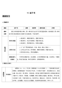 初中语文人教部编版七年级上册第四单元15 诫子书导学案及答案