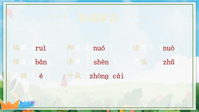 2021年初中语文 人教部编版 八年级上册 第一单元 2 首届诺贝尔奖颁发（课件）第6页