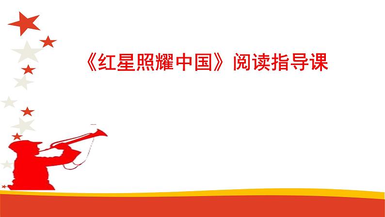 黑龙江省大庆市景园中学人教部编版八年级上册第三单元名著导读《红星照耀中国》课件 (共24张PPT)01