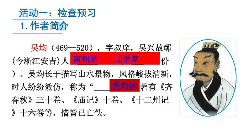 江苏省如皋市白蒲镇初级中学人教部编版八年级语文复习课件：11与朱元思书(共37张PPT)第6页